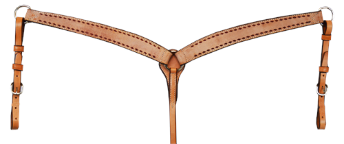 1 3/4" Roughout Buck Stitch Breast Collar