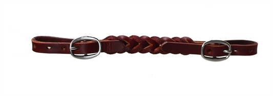 Braided Leather Curb Strap