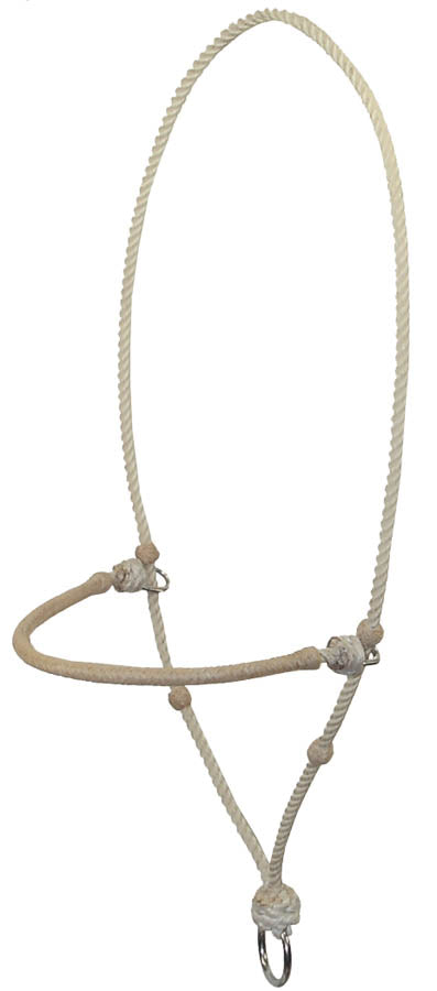 Rope Headsetter - Braided Rawhide Noseband