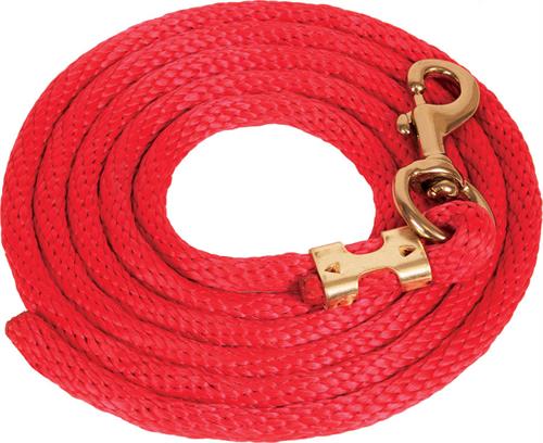 9' Poly Lead Rope - Brass Bolt Snap