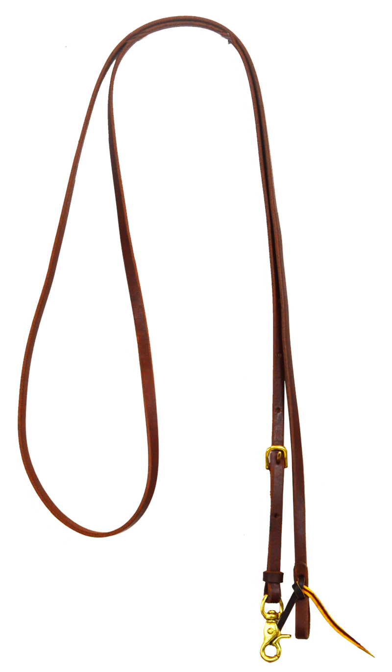 5/8" Adjustable Harness Leather Roping Rein