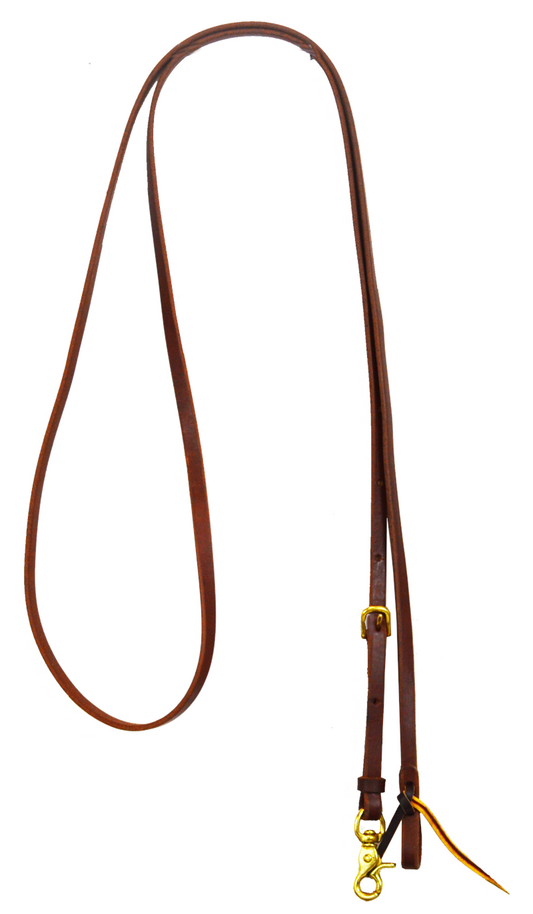 5/8" Adjustable Harness Leather Roping Rein